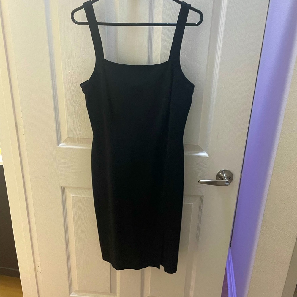 Cupcakes and cashmere little black dress with slit